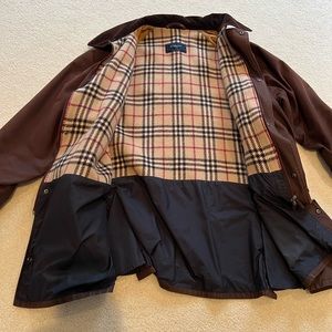 Men’s brown Burberry jacket